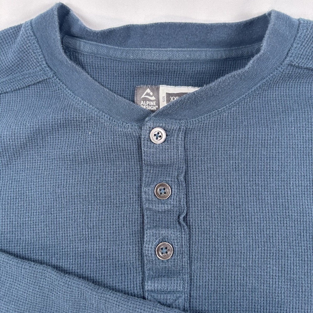 Alpine Design Men's Mountain Long‎ Sleeve Henley Shirt Size XXL